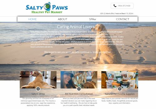 Salty Paws Healthy Pet Market capture - 2024-04-13 17:11:50
