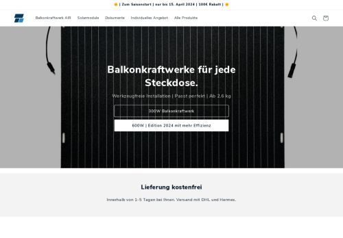 BalkonSolar Deutschland GmbH capture - 2024-04-14 02:59:42