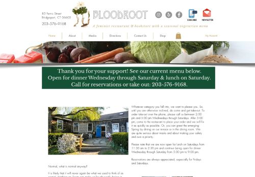 Bloodroot Vegetarian Restaurant capture - 2024-04-14 04:21:24