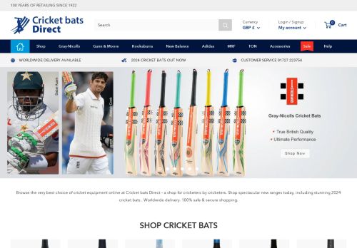 Cricket Bats Direct capture - 2024-04-16 11:41:17
