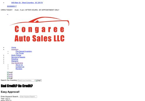 Congaree Auto Sales Llc capture - 2024-04-18 11:05:19