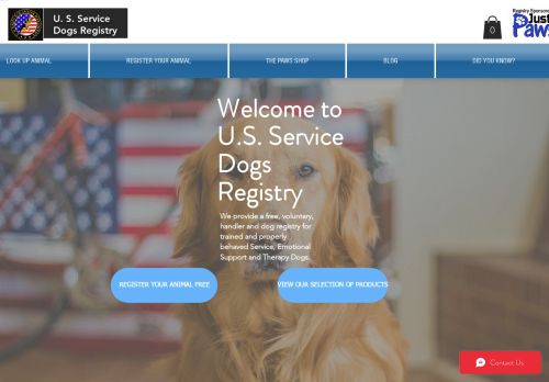 U S Service Dogs Registry capture - 2024-04-24 17:10:14