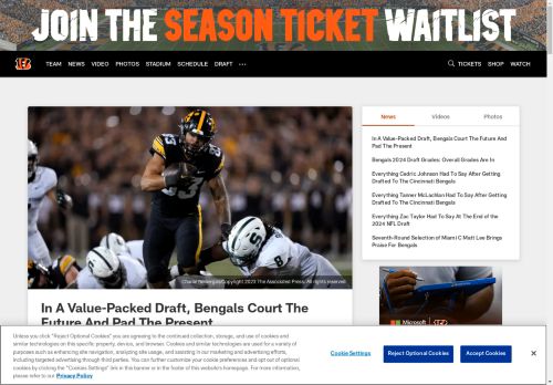 Cincinnati Bengals capture - 2024-04-28 10:59:50