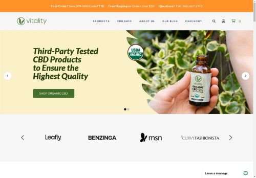 Vitality organic cbd products capture - 2024-05-23 09:12:53