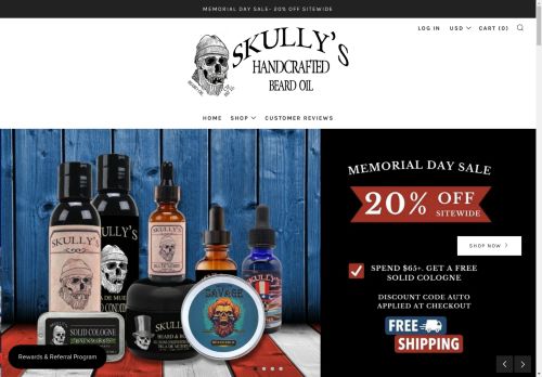 Skully's Handcrafted Beard Oil capture - 2024-05-24 05:42:19
