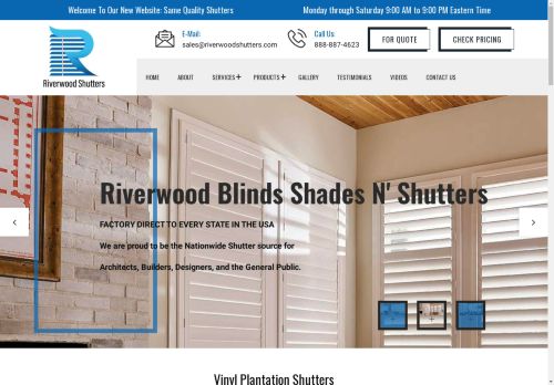 Riverwood Blinds Shades N' Shutters capture - 2024-07-25 22:55:06