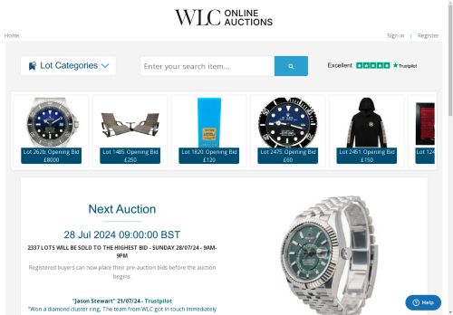 Wlc Online Auctions capture - 2024-07-26 02:25:53