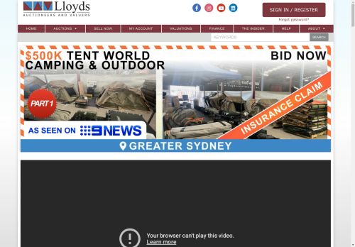 Lloyds Auctions capture - 2024-07-26 02:27:09