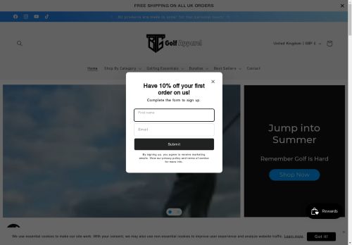 TBG Golf Apparel capture - 2024-07-26 09:37:44