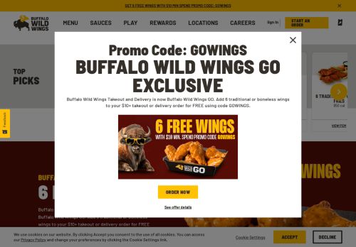 Buffalo Wild Wings capture - 2024-07-28 08:13:45