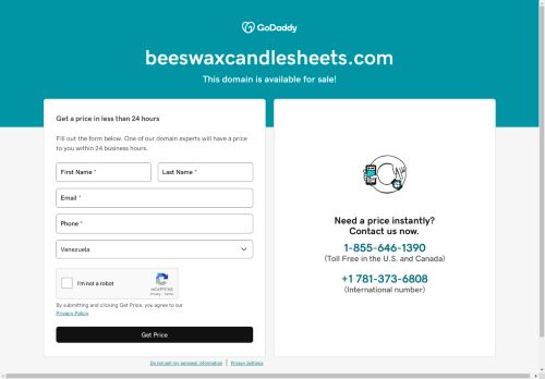 beeswaxcandlesheets.com capture - 2024-08-10 11:49:22