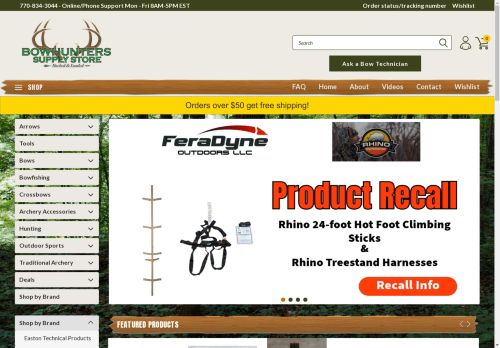bowhunterssupplyshop.com capture - 2024-08-11 00:14:12