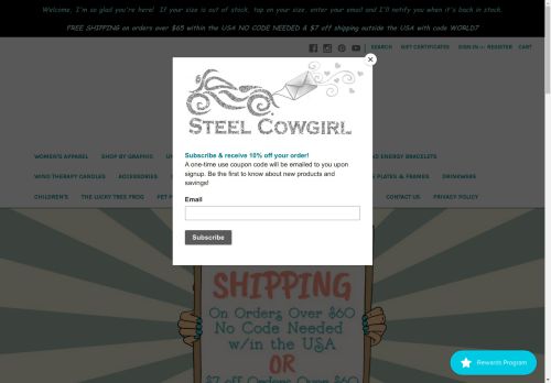 steelcowgirlshirts.com capture - 2024-08-13 20:03:55