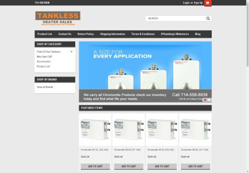 tanklessheatersales.com capture - 2024-08-14 02:51:06