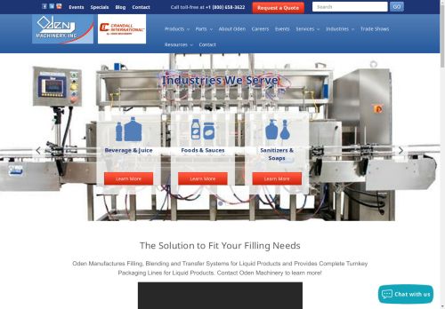 odenprocessmachinery.com capture - 2024-08-14 11:03:53