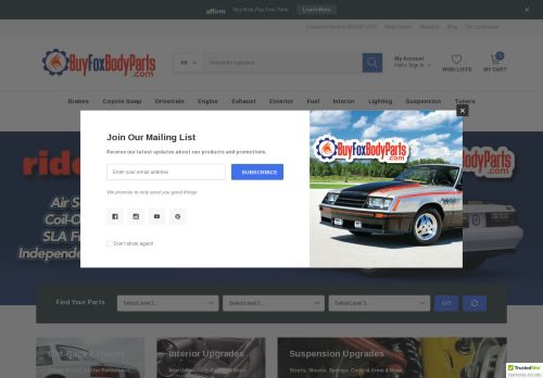 buyfoxbodyparts.com capture - 2024-08-14 16:09:07