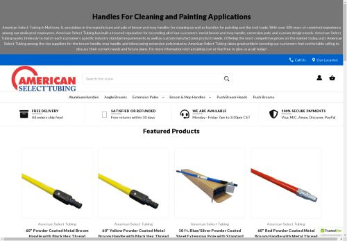 americanselecttubing.com capture - 2024-08-16 12:57:12