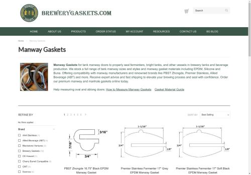 manwaygaskets.com capture - 2024-08-16 17:14:49