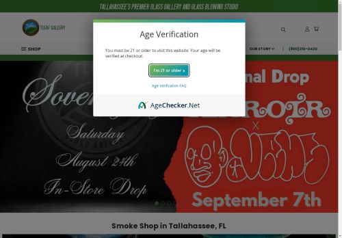 tleafglassgallery.com capture - 2024-08-17 02:36:00