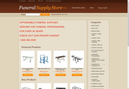 funeralsuppliesstore.com capture - 2024-08-17 05:42:30