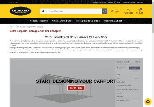 leonardcarports.com capture - 2024-08-17 18:59:52