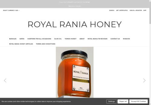 royalraniahoney.com capture - 2024-08-18 00:35:49