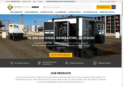 dieselgeneratorusa.com capture - 2024-08-18 08:34:20