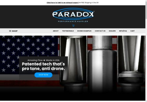 paradoxmufflers.com capture - 2024-08-18 08:45:11