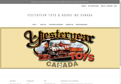 yesteryeartoyscanada.com capture - 2024-08-18 12:07:54
