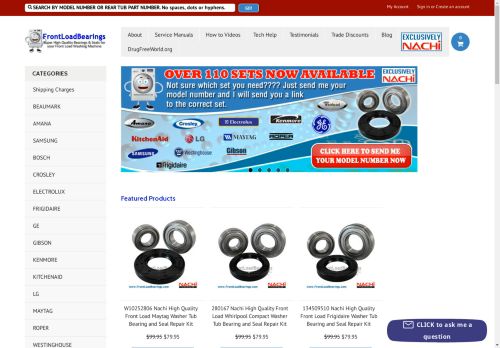 frontloaderbearings.com capture - 2024-08-18 17:39:21