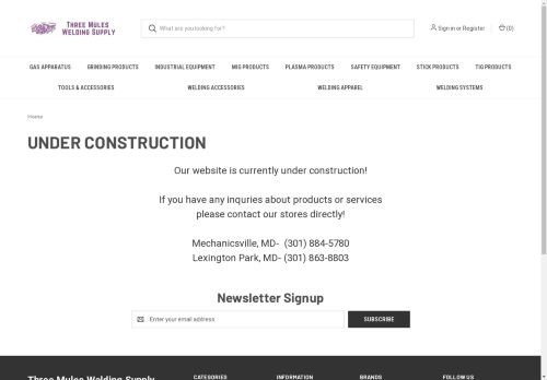 threemulesweld.com capture - 2024-08-19 09:59:45