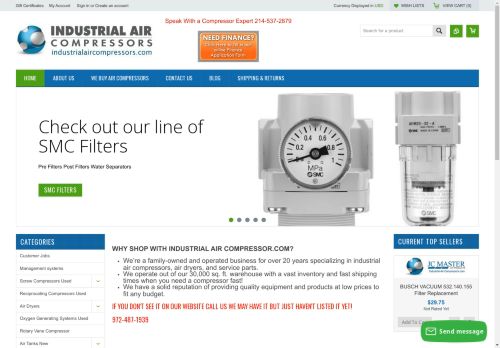 industrialair-compressors.com capture - 2024-08-21 14:09:35