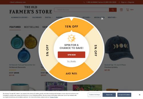 theoldfarmersalmanacgeneralstore.com capture - 2024-08-21 18:37:56