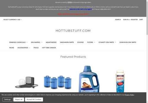 hotubchemicals.com capture - 2024-08-23 15:34:56