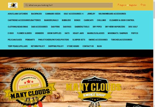 manycloudssmokeshop.com capture - 2024-08-25 10:27:34