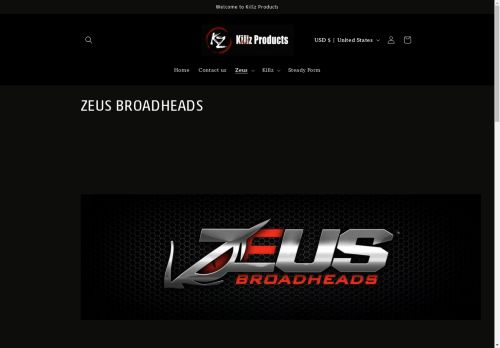 zeusbroadheads.com capture - 2024-08-26 02:42:40