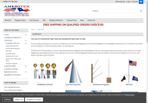 ameritexflagpole.com capture - 2024-08-26 04:01:40