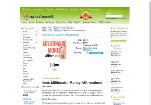 millionaireaffirmation.com capture - 2024-08-26 05:38:03