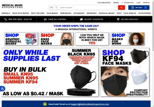 medicalmasksuperstore.com capture - 2024-08-26 05:59:50