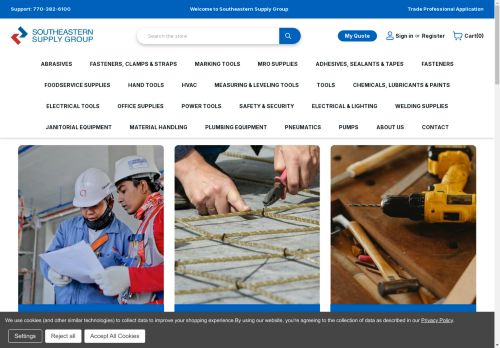 southeasternsupplygroup.com capture - 2024-08-26 06:28:29