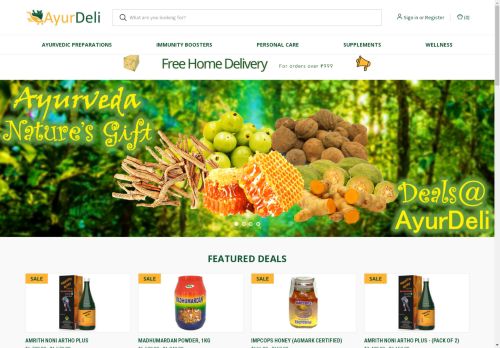 ayurdeli.com capture - 2024-08-26 06:51:45