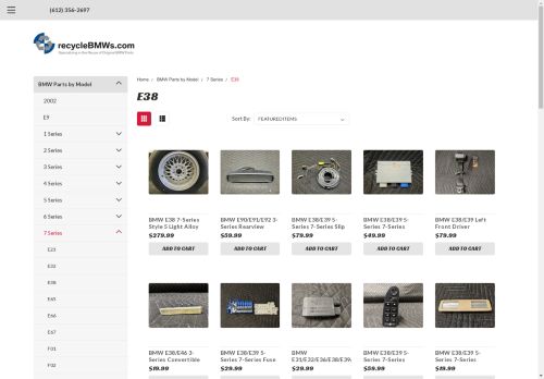 usede38parts.com capture - 2024-08-26 07:46:46