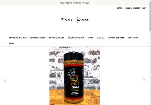 ticesspices.com capture - 2024-08-26 10:55:23