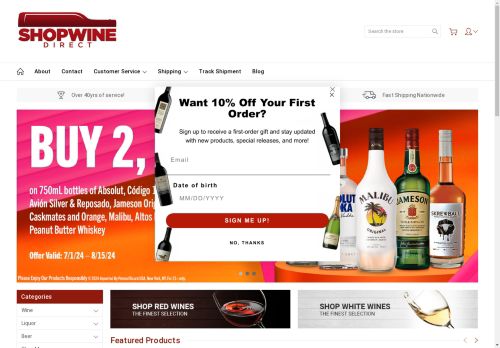 shopwine.direct capture - 2024-08-26 14:08:19