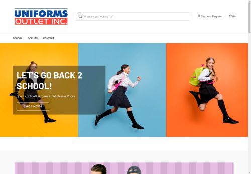 uniforms-outlet.info capture - 2024-08-26 15:50:03