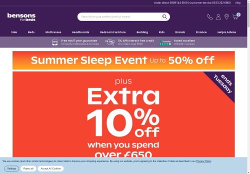 bensonsbeds.net capture - 2024-08-26 17:22:09