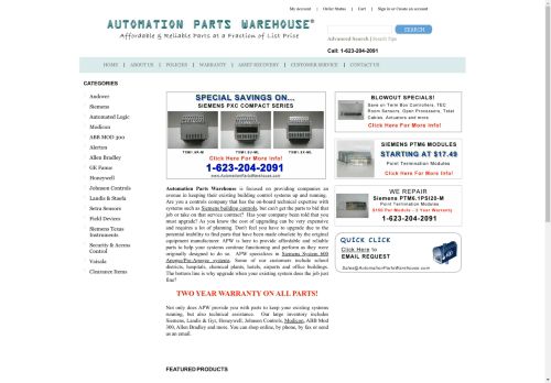 automationpartswarehouse.net capture - 2024-08-26 19:43:29