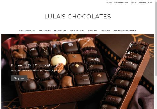 lulaschocolates.net capture - 2024-08-26 20:32:36