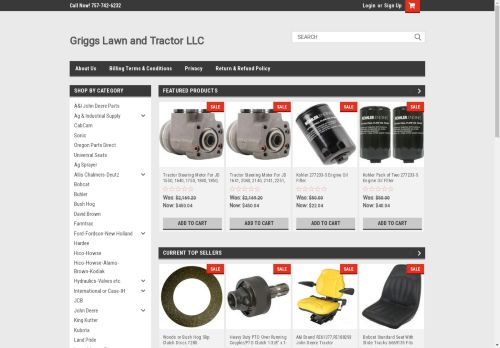 griggslawnandtractor.net capture - 2024-08-26 20:46:17