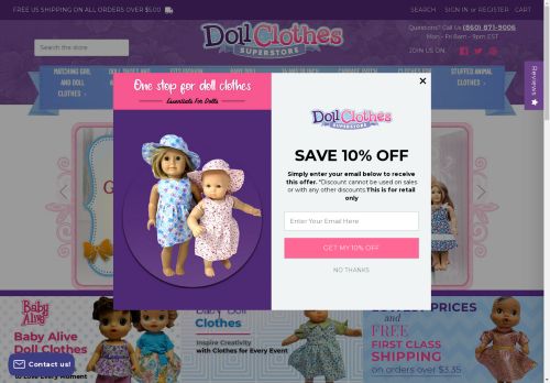 dollclothessuperstore.online capture - 2024-08-27 00:11:50